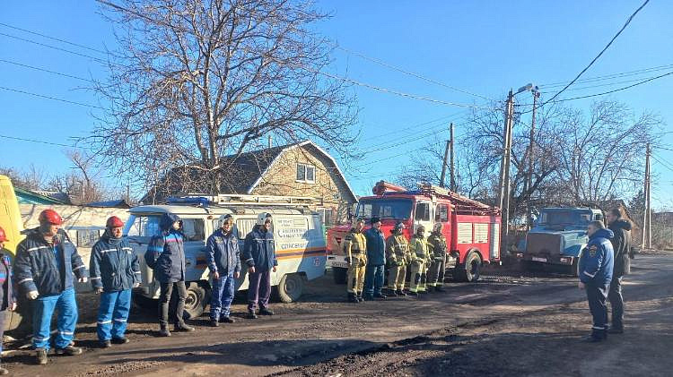 Работники АО «Донэнерго» приняли участие в специальном областном учении